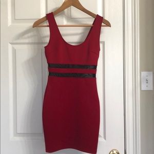 Mini red dress